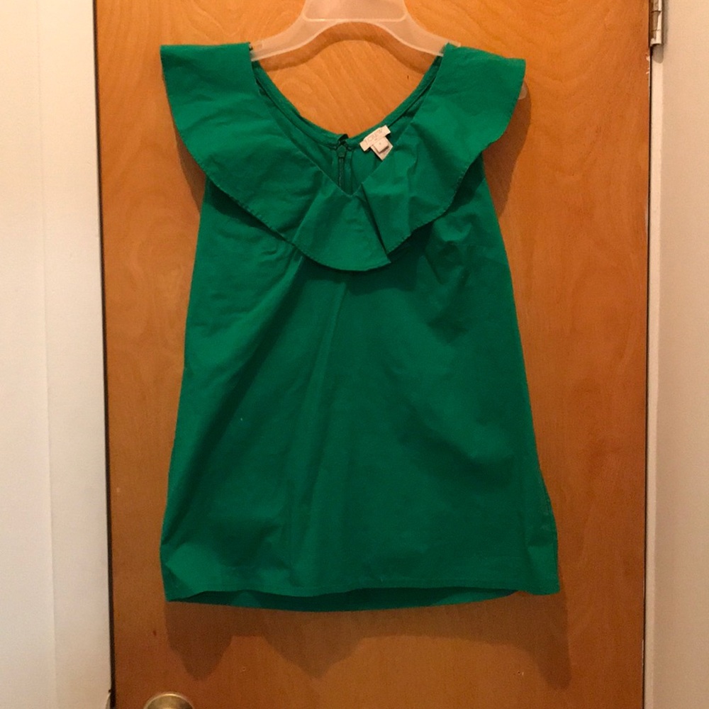 Green J. Crew top size 0